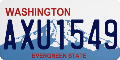 WA license plate AXU1549