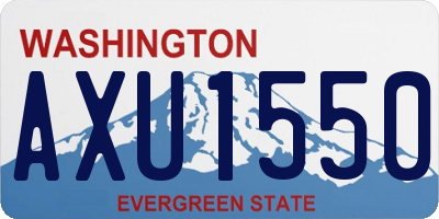WA license plate AXU1550