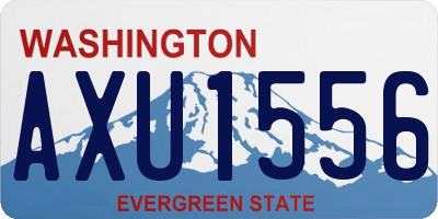 WA license plate AXU1556