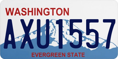 WA license plate AXU1557
