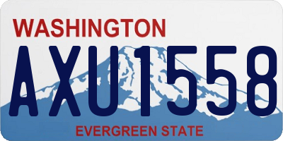 WA license plate AXU1558