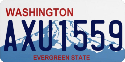 WA license plate AXU1559