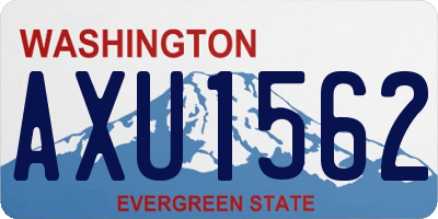 WA license plate AXU1562
