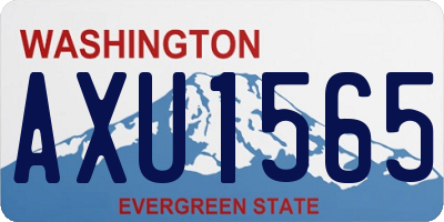 WA license plate AXU1565
