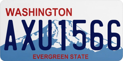 WA license plate AXU1566