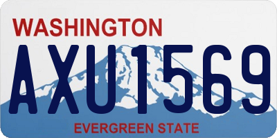 WA license plate AXU1569