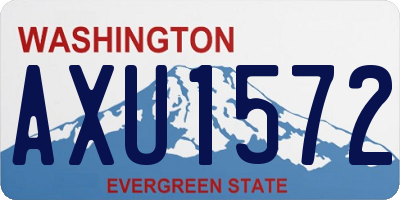WA license plate AXU1572