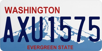 WA license plate AXU1575