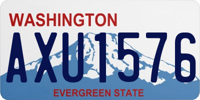 WA license plate AXU1576