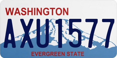 WA license plate AXU1577