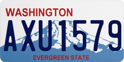 WA license plate AXU1579