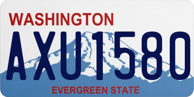 WA license plate AXU1580
