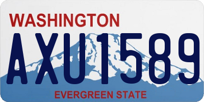 WA license plate AXU1589