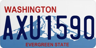 WA license plate AXU1590