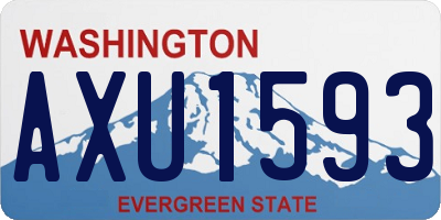 WA license plate AXU1593