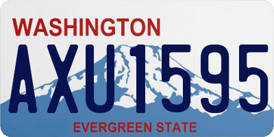 WA license plate AXU1595