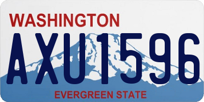WA license plate AXU1596
