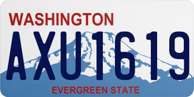 WA license plate AXU1619