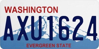 WA license plate AXU1624