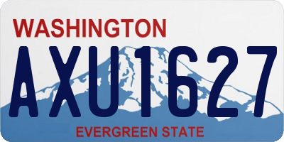 WA license plate AXU1627