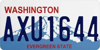 WA license plate AXU1644