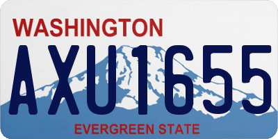 WA license plate AXU1655
