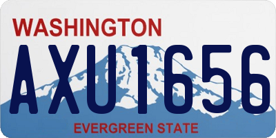 WA license plate AXU1656
