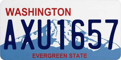 WA license plate AXU1657