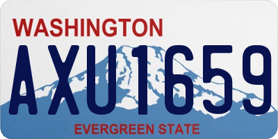 WA license plate AXU1659