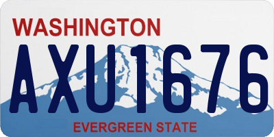 WA license plate AXU1676