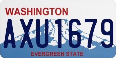 WA license plate AXU1679