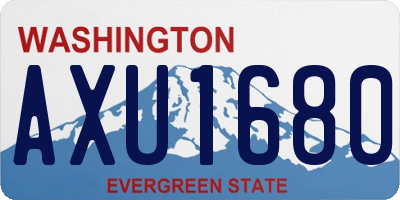 WA license plate AXU1680