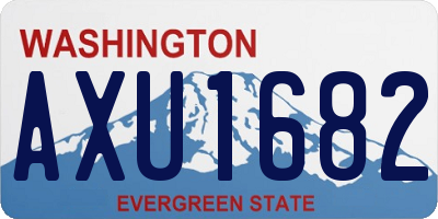 WA license plate AXU1682