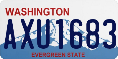 WA license plate AXU1683