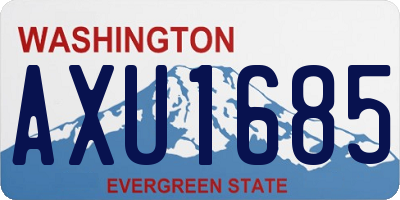 WA license plate AXU1685