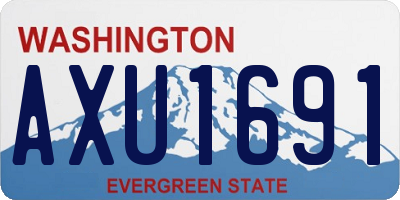 WA license plate AXU1691