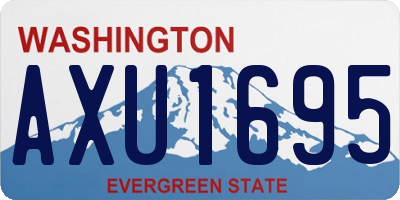 WA license plate AXU1695