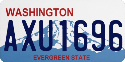 WA license plate AXU1696
