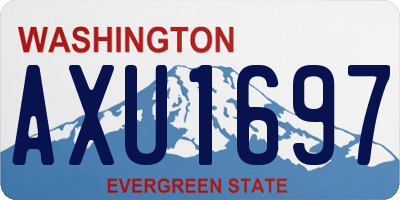 WA license plate AXU1697