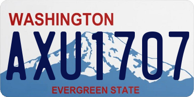 WA license plate AXU1707