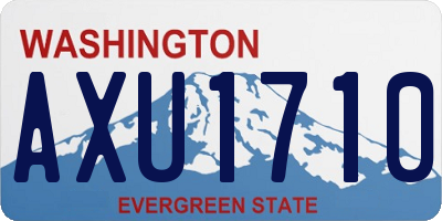 WA license plate AXU1710