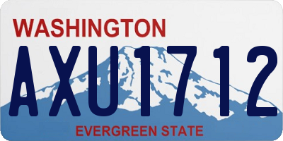 WA license plate AXU1712