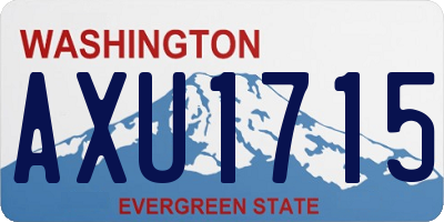 WA license plate AXU1715