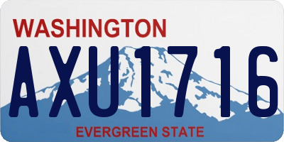 WA license plate AXU1716