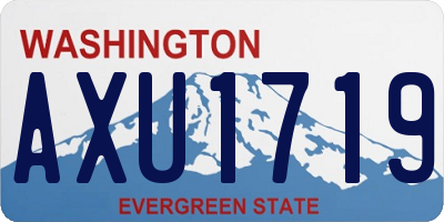 WA license plate AXU1719