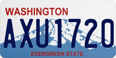 WA license plate AXU1720