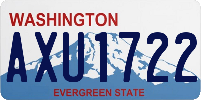 WA license plate AXU1722