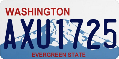 WA license plate AXU1725