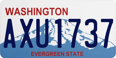 WA license plate AXU1737