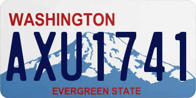 WA license plate AXU1741